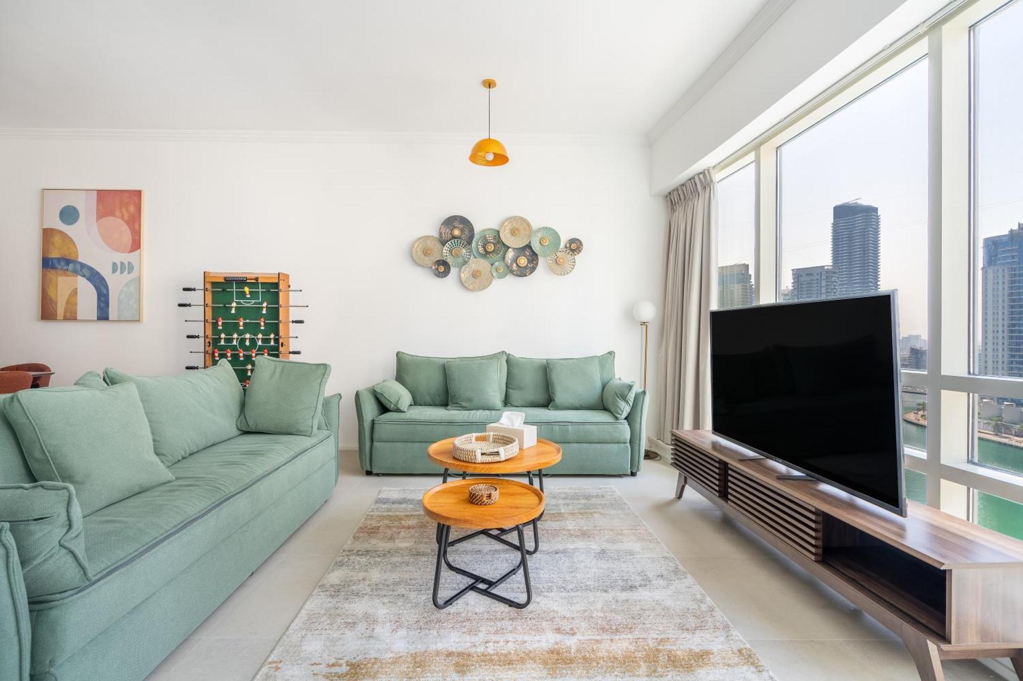Apartment Postcard Marina Views- Spacious & Luxurious 1br - 3mn Walk To Tram, Jbr & (adults Only) Dubai